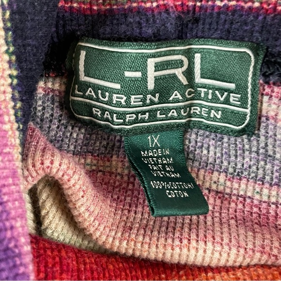 Ralph Lauren 1X Southwestern Turtleneck Sweatshirt. Runs small. - Picture 7 of 8